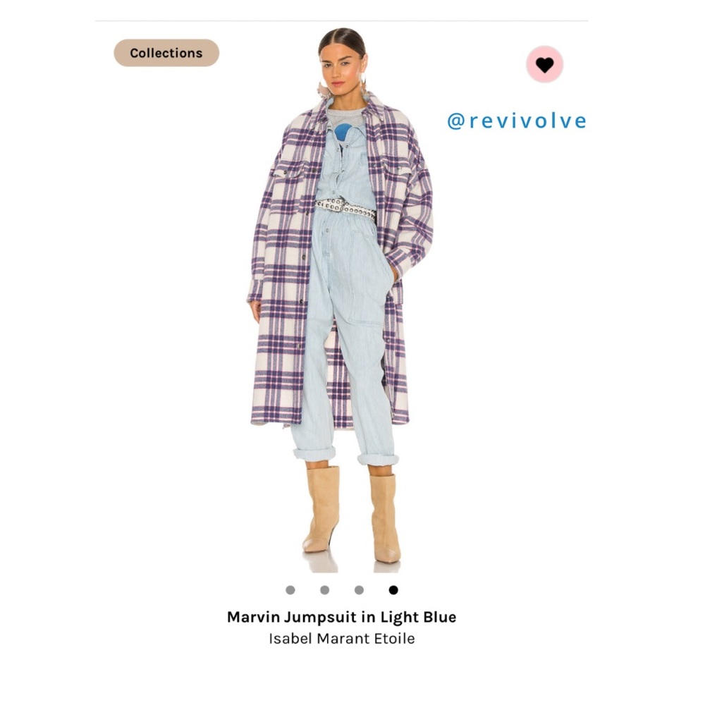 ISABEL MARANT - Etoile Collection - Marvin Jumpsuit in Light Blue, Size 34 / 2 - Picture 10 of 10